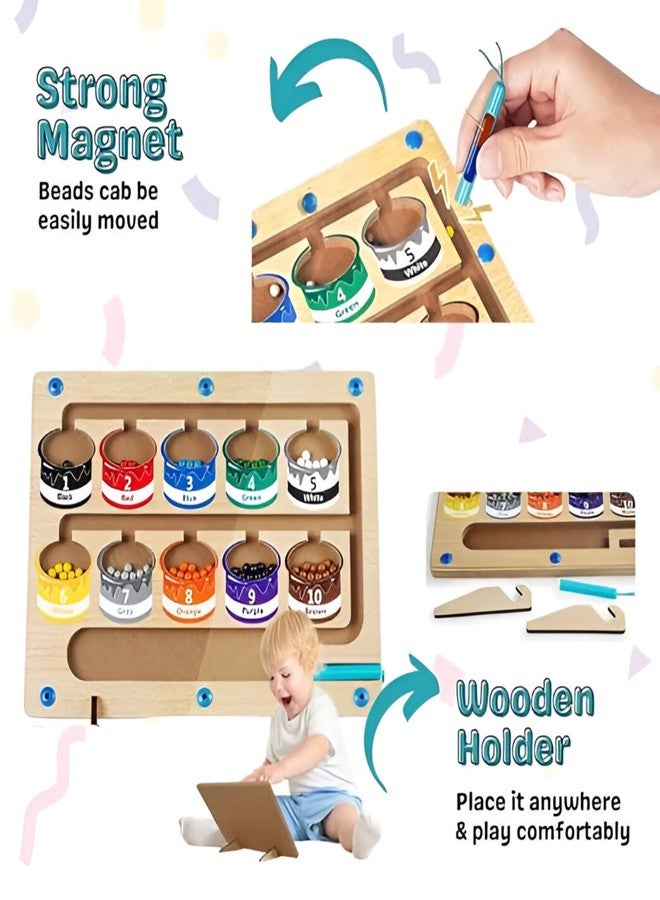 Sakuya Montessori Toys | Montessori Maze Toys Safe Magnet for Traveling for Kid | Montessori Maze Toys Safe Magnet | Traveling for Kid - Image 2